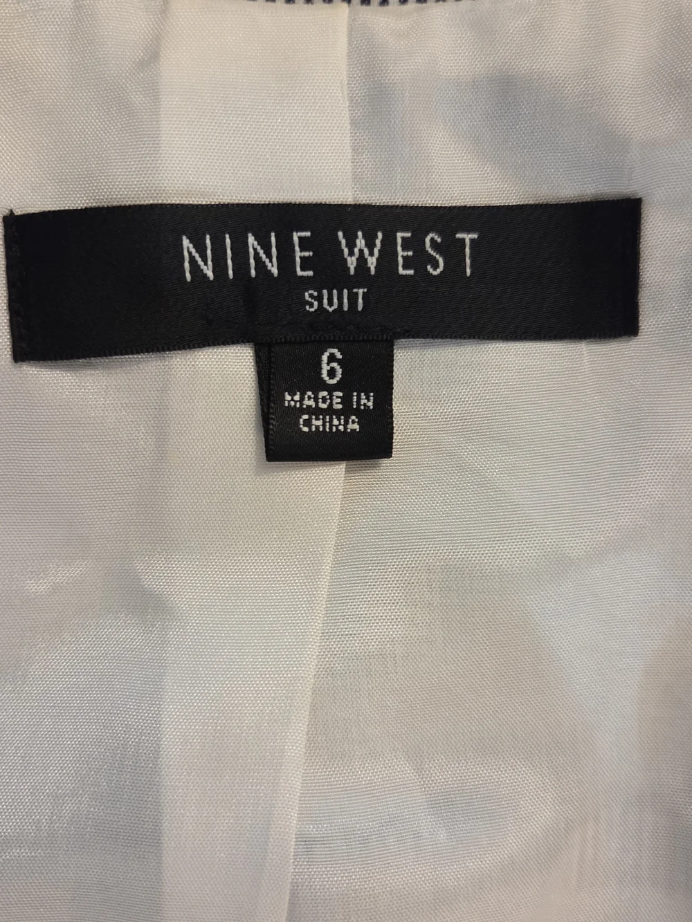 Nine West Light Blue Pinstripe Short-Sleeve Blazer & Wide-Leg Pants